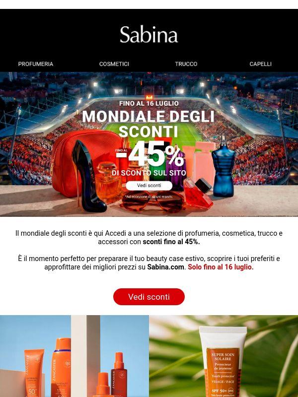 Rinnovati: fino a -45% nel Mondiale degli Sconti.