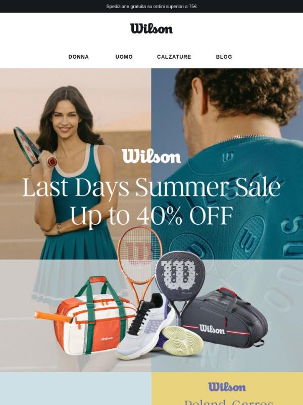 Ultima occasione: fino al 50% di sconto 🔥