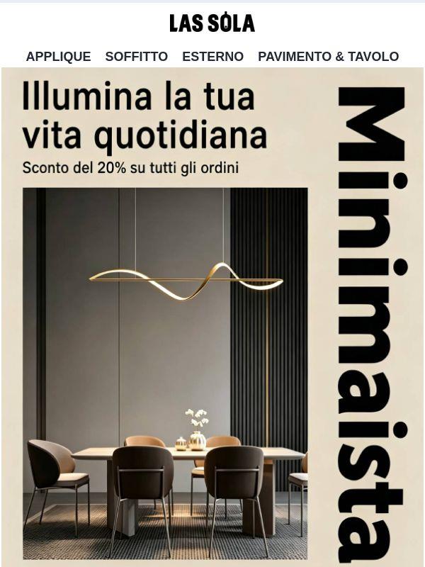 💡20% di sconto sulle moderne lampade a sospensione dal design lineare! ✨