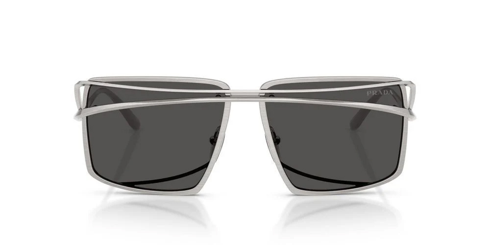 PR C55S Occhiali Da Sole Argento Geometrico