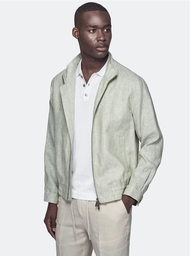 Bomber in puro lino