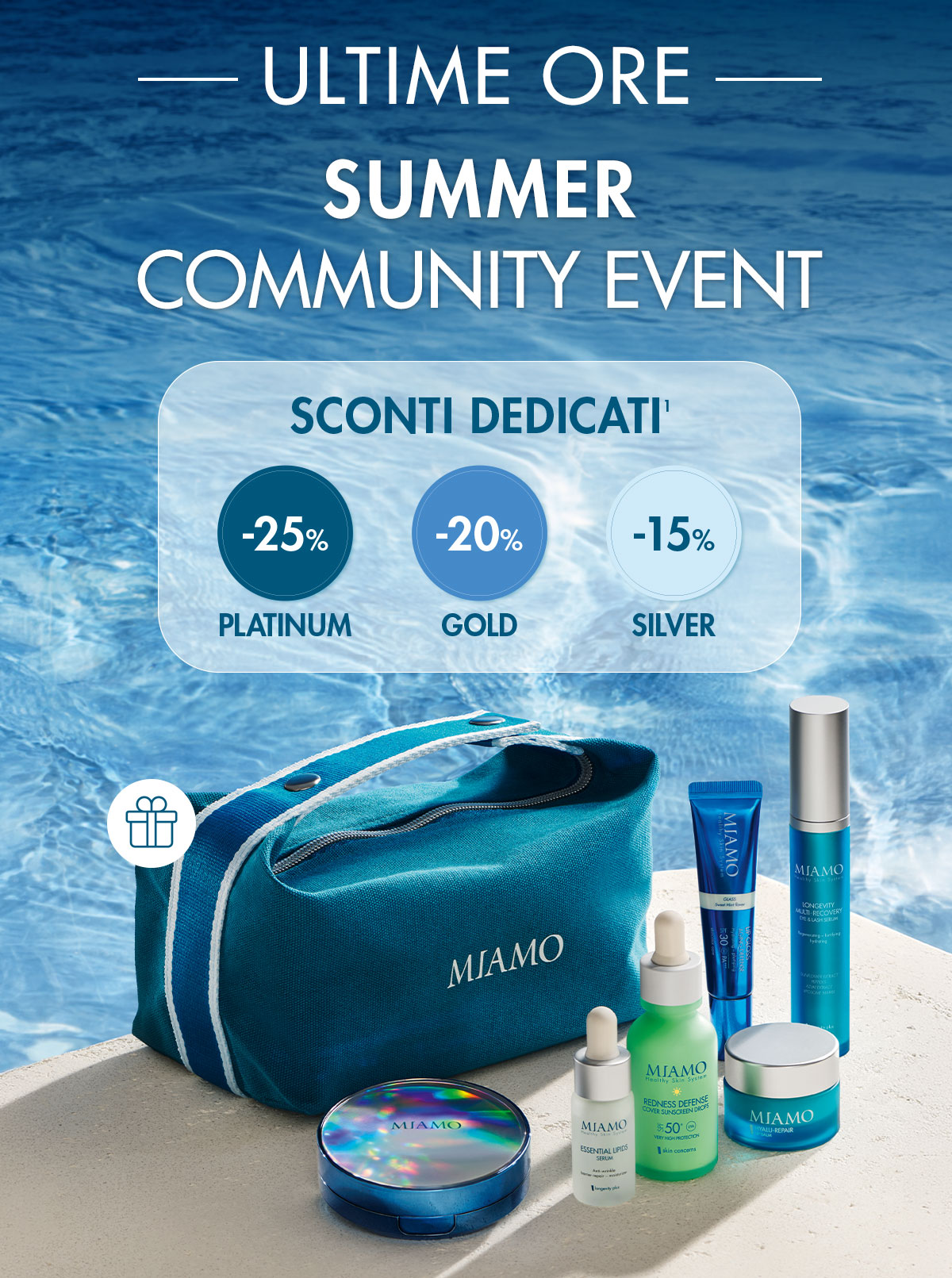 ultime ore del summer community event, sconto + omaggio esclusivo