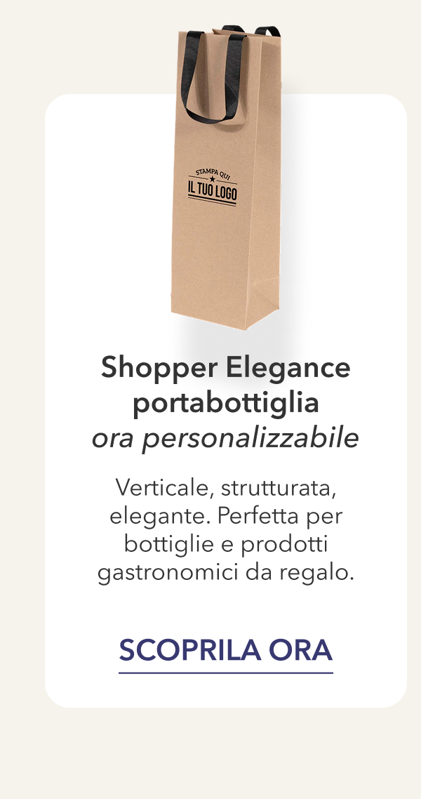 Shopper Elegance Portabottiglie