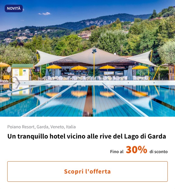 Un tranquillo hotel vicino alle rive del Lago di Garda