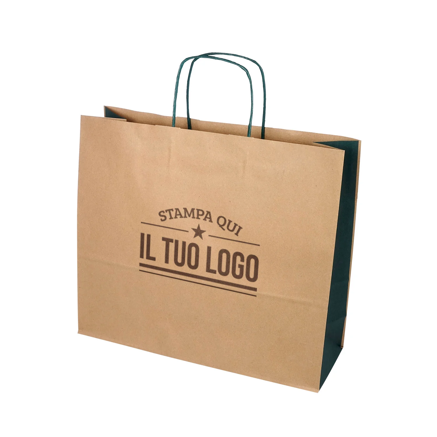 Image of Shopper Bicolore Personalizzate Carta Ecologica