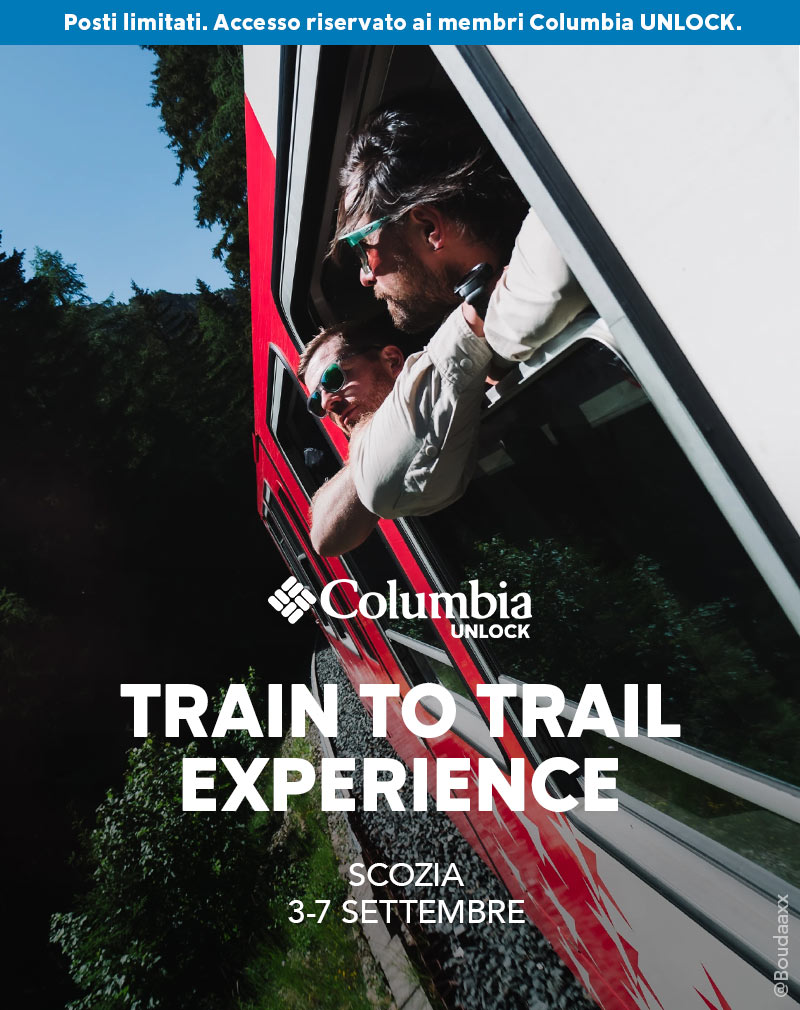 Columbia UNLOCK Esclusiva per membri Train to Trail Experience Scozia