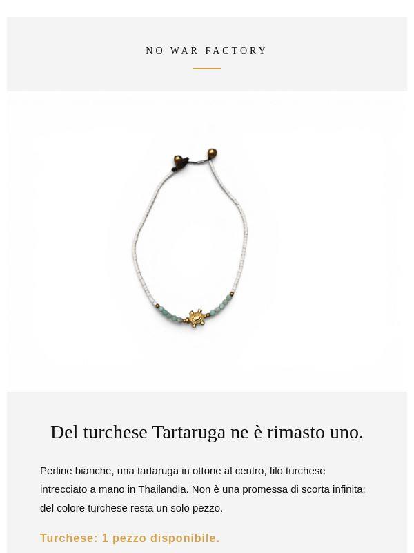 Il turchese Tartaruga: ne è rimasto uno.