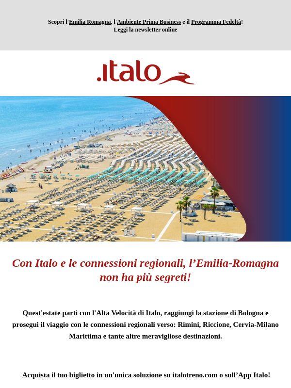 Emilia-Romagna da vivere: parti con Italo!