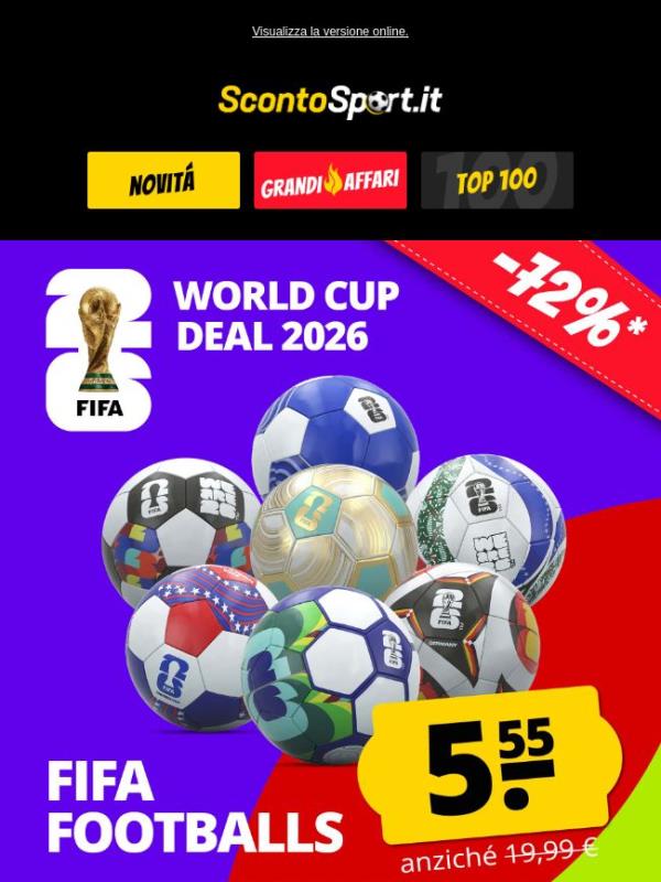 Palloni FIFA a soli 5,55 € ⚽ appena arrivati!
