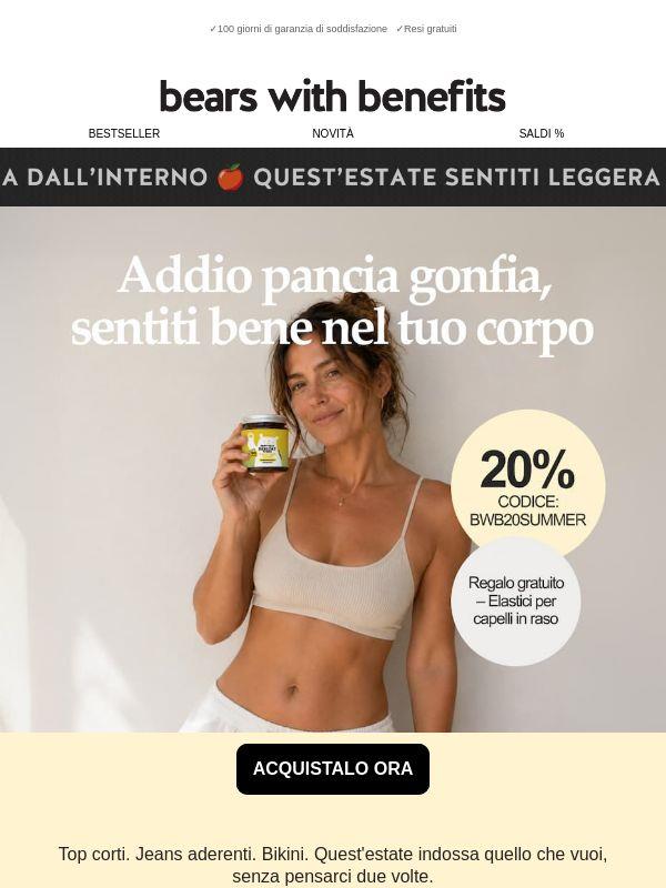 Più leggerezza, meno gonfiore. Inizia oggi!