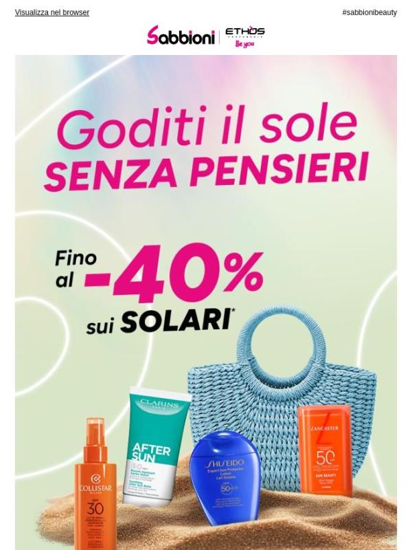 Goditi il sole senza pensieri! ☀