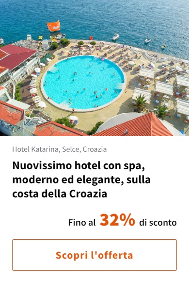 Nuovissimo hotel con spa, moderno ed elegante, sulla costa della Croazia