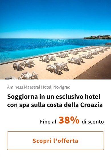 Soggiorna in un esclusivo hotel con spa sulla costa della Croazia