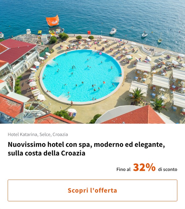 Nuovissimo hotel con spa, moderno ed elegante, sulla costa della Croazia