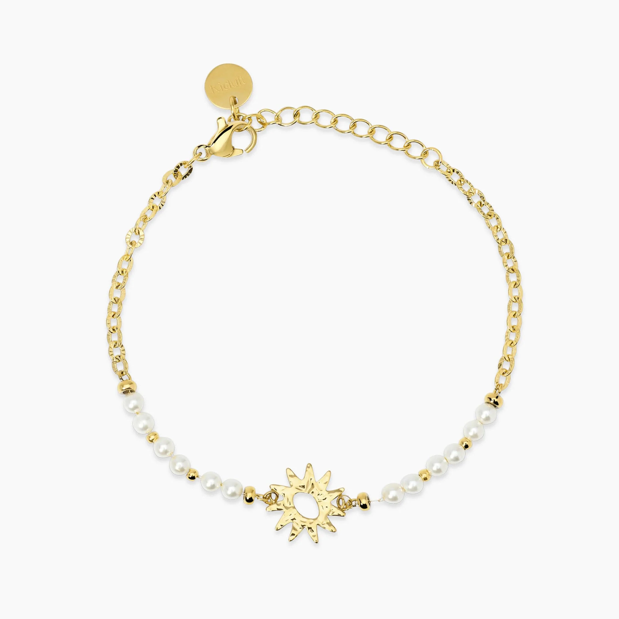 Image of Bracciale con perle conchiglia e sole STYLE 68