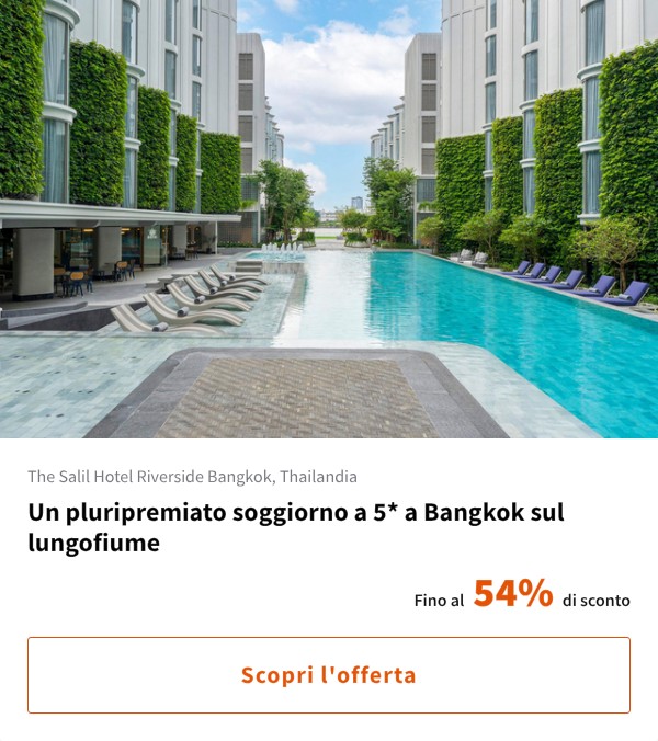 Un pluripremiato soggiorno a 5* a Bangkok sul lungofiume