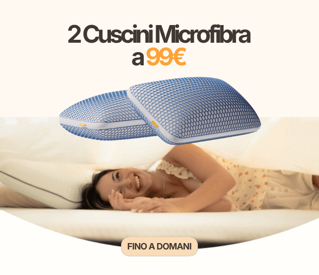 2 Cuscini Microfibra a 99€ FINO A DOMANI