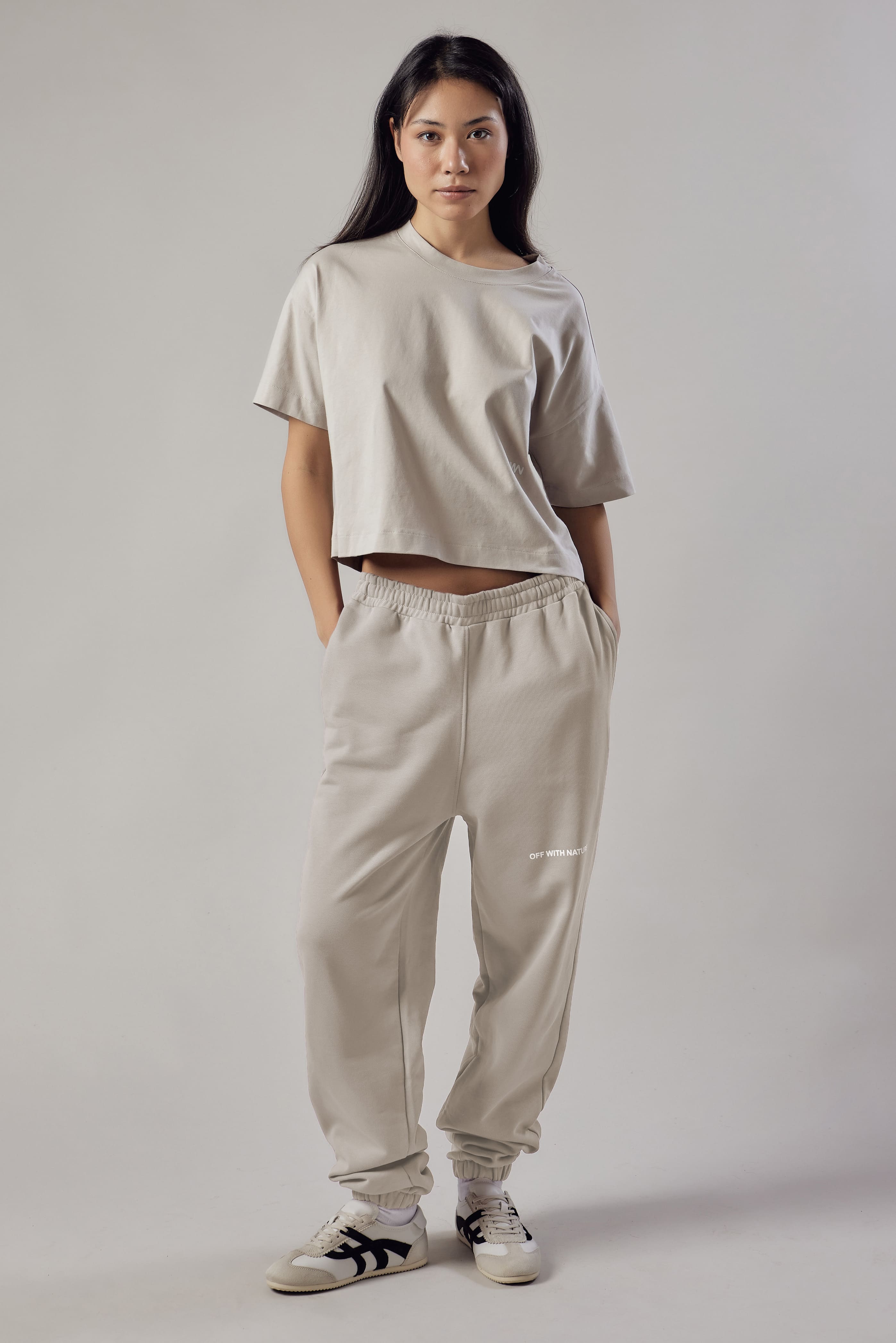 Joggers Loose Fit Unisex Beige