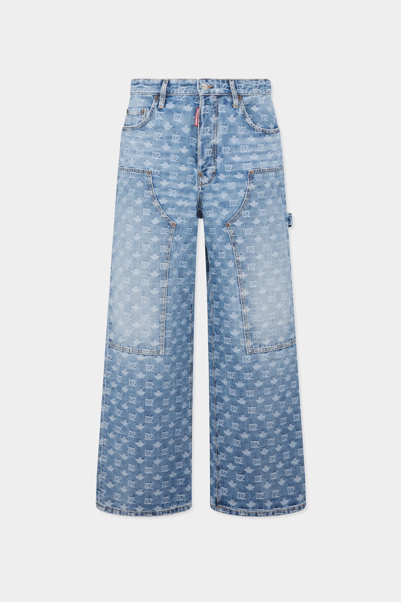 Light Wash Baggy Carpenter Jeans