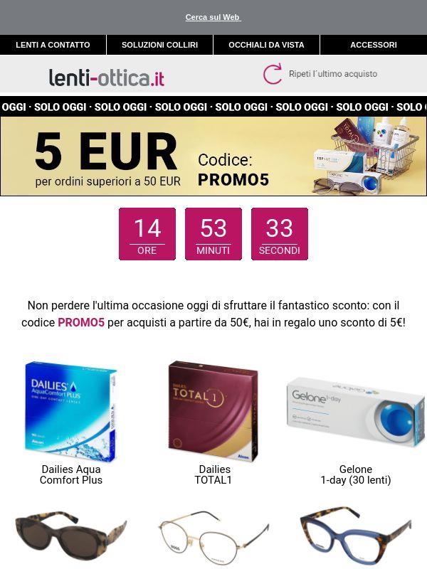 SCADE PRESTO ⏳ 5€ di sconto se acquisti oltre 50€