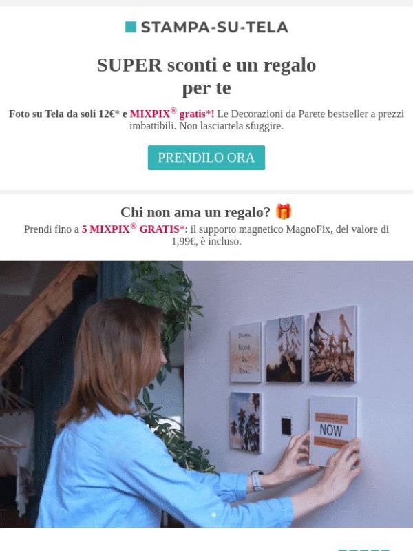 Risparmia sulla tua Foto su Tela. MIXPIX è gratis.