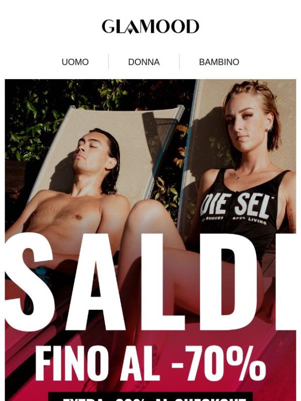 SALDI fino al -70% + EXTRA -30% al Checkout