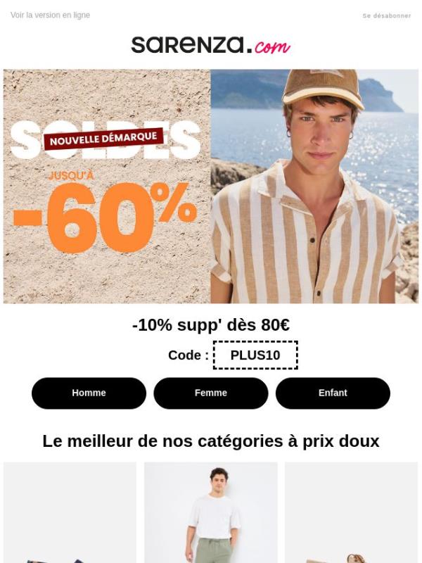 Prêt, feu... Shoppez vite vos favoris jusqu'à -60% ! 🔥