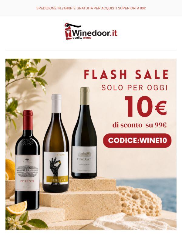 ⚡Flash Sale: -10€ solo per 24 ore