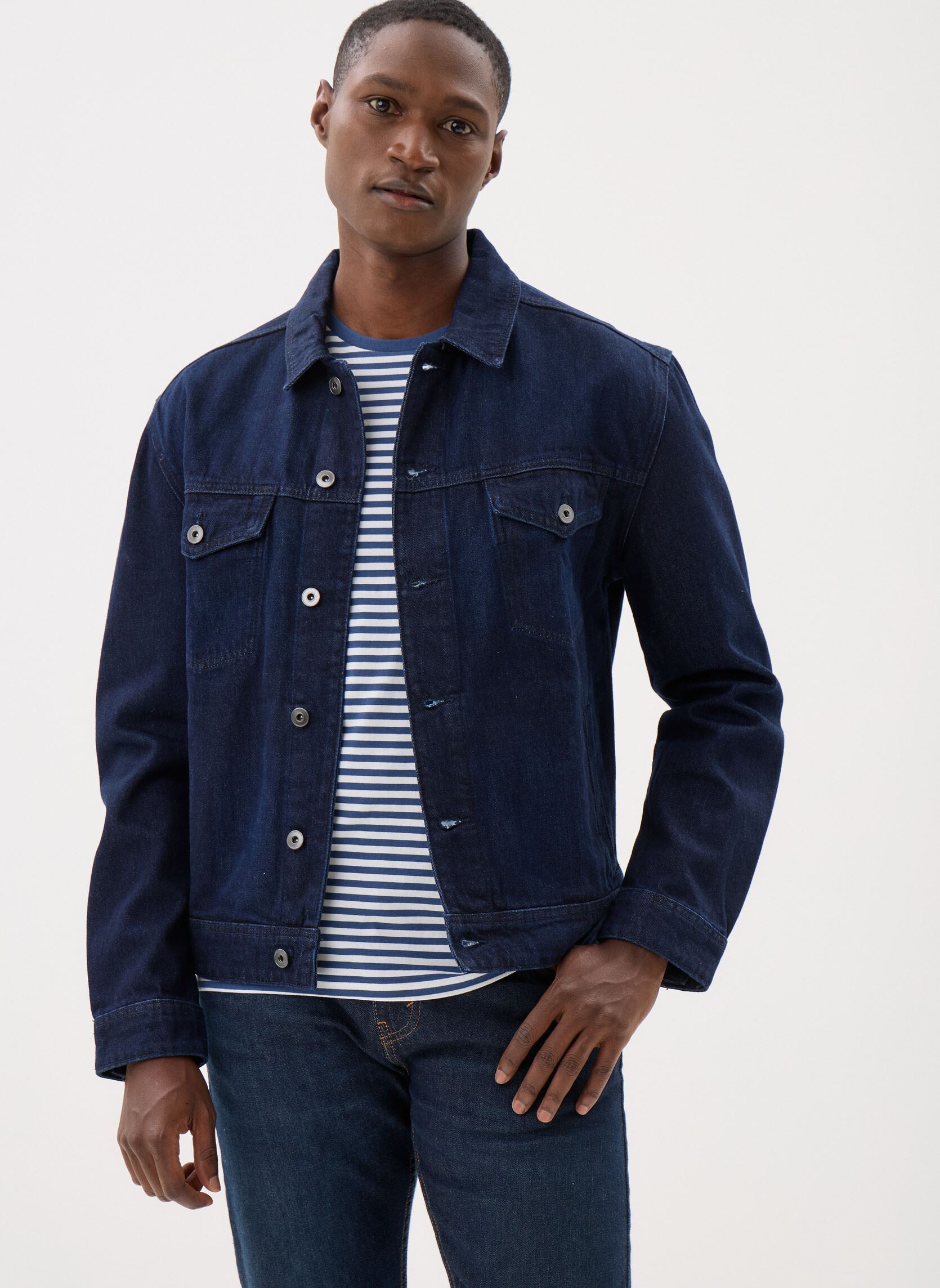 Marvin&Co Vestes en jean VESTE-DENIM homme noir