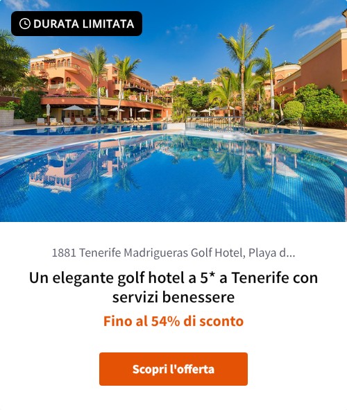 Un elegante golf hotel a 5* a Tenerife con servizi benessere