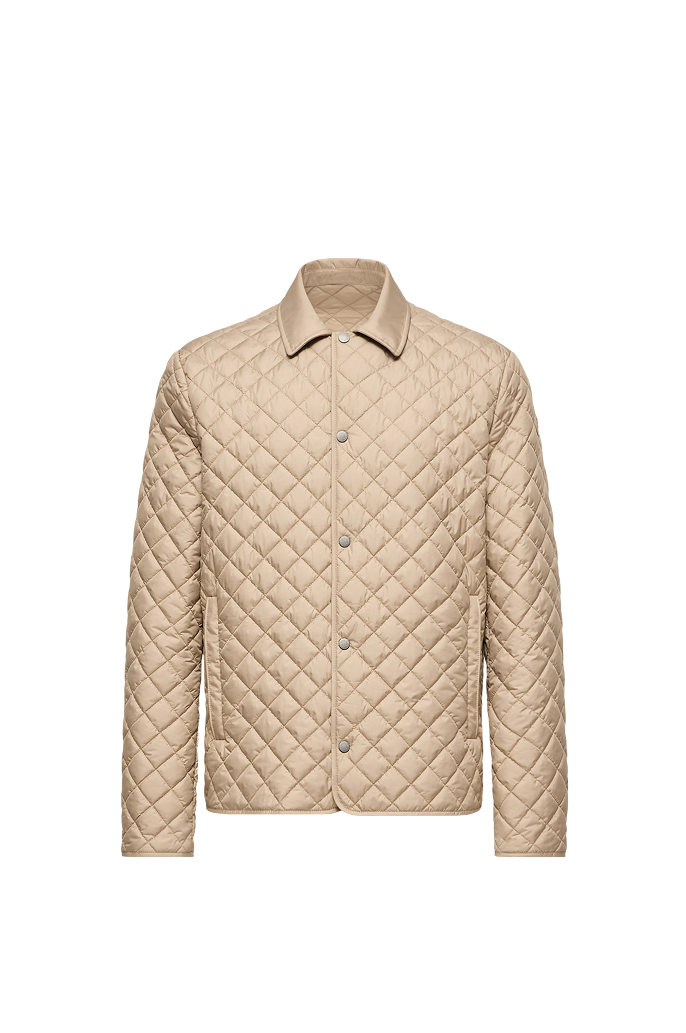 Giacca camicia imbottita con trapuntatura a diamante Avrelie