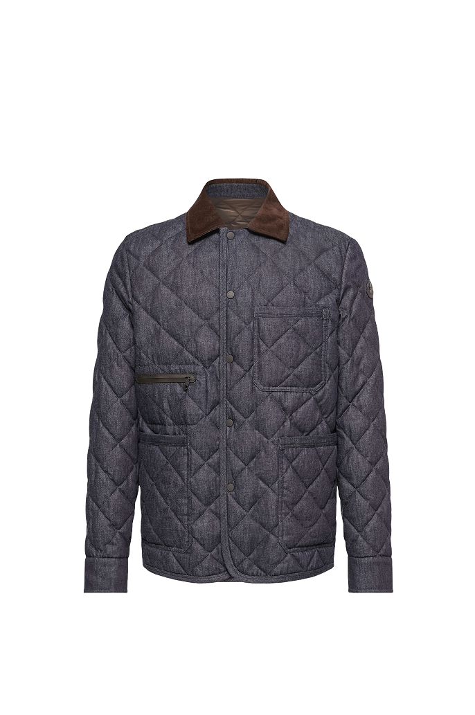 Giacca camicia imbottita con trapuntatura a diamante Avrelie