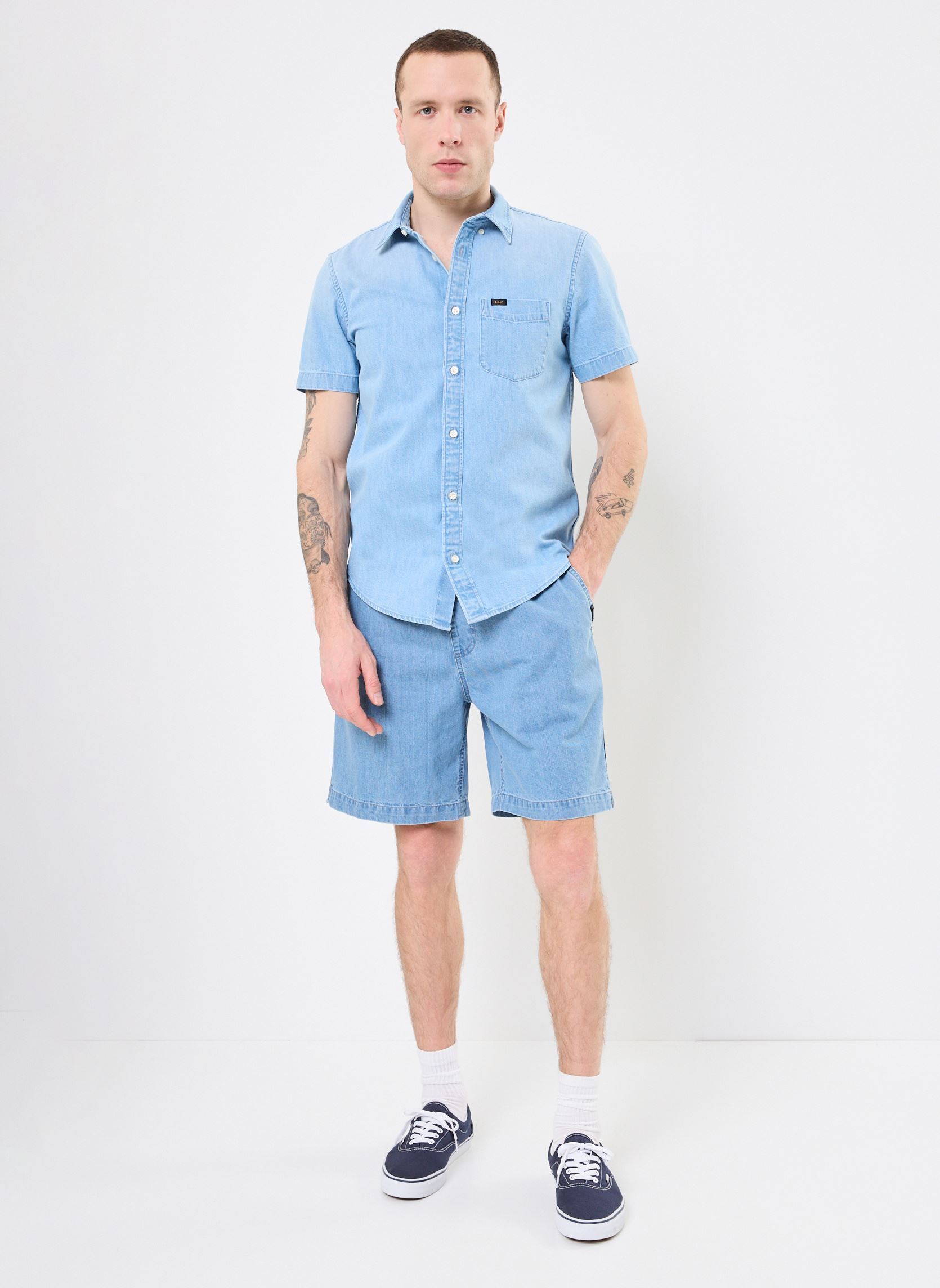 Quiksilver Shorts en jean Taxer Denim Short EQYDS03113 homme bleu