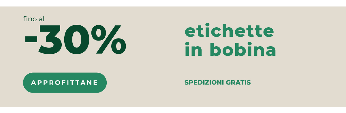 Etichette in bobina fino al -30%