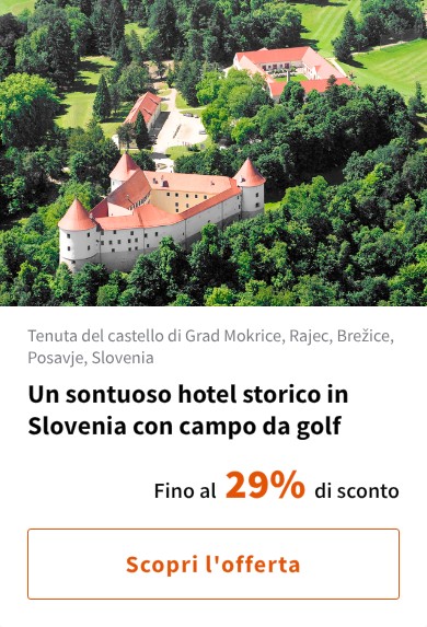 Un sontuoso hotel storico in Slovenia con campo da golf