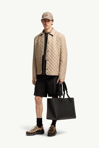 Giacca camicia imbottita con trapuntatura a diamante Avrelie