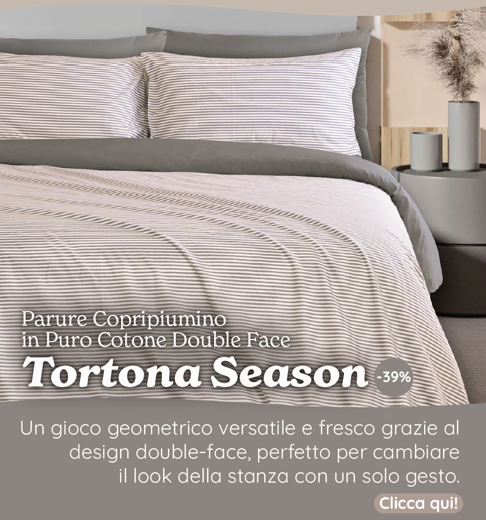 Parure Copripiumino in Puro Cotone Double Face - Tortona Season