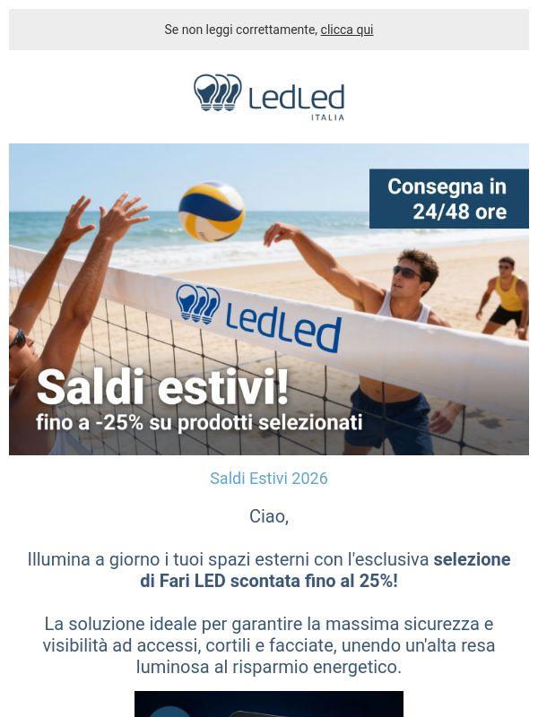 ! Illumina i tuoi spazi – Fino al 25% di sconto su Fari LED