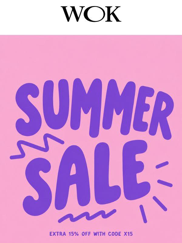 Summer Sale - Extra 15% Off