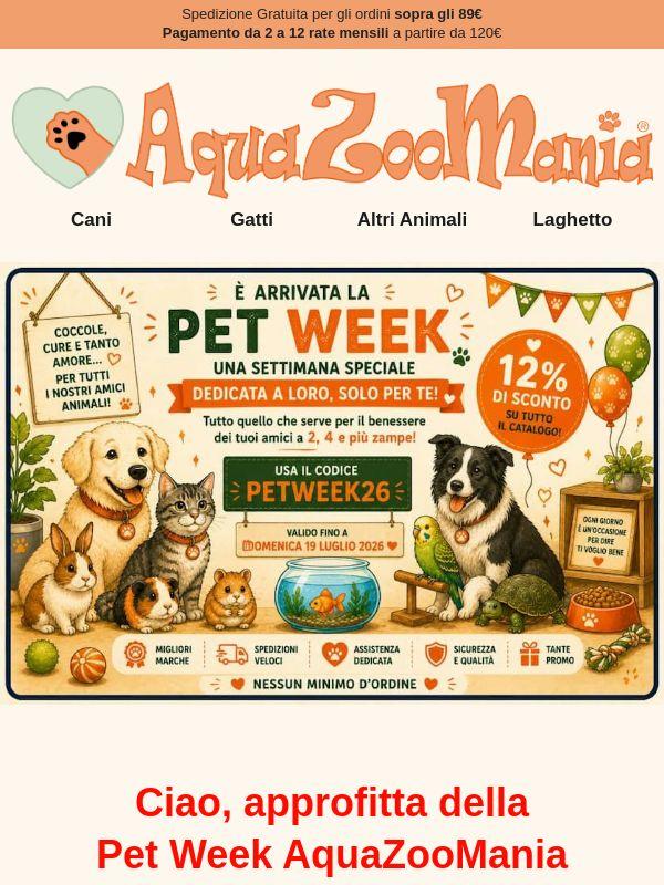 Pet Week: -12% senza minimo d’ordine 🐾