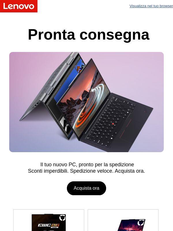 Il PC dei tuoi sogni è già pronto per la spedizione. Acquistalo ora!
