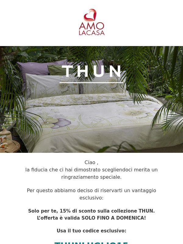 THUN: sconto 15% solo fino a domenica!