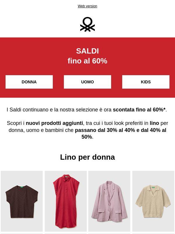 Saldi: ora fino al 60% e nuovi articoli aggiunti