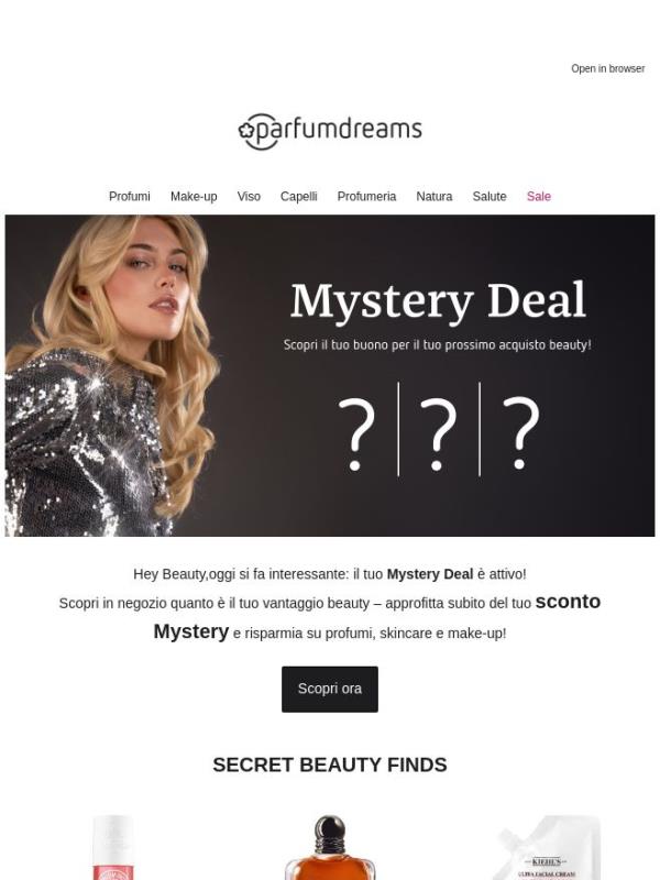 Beauty, il tuo Mystery Deal ti aspetta – già scoperto? 👀