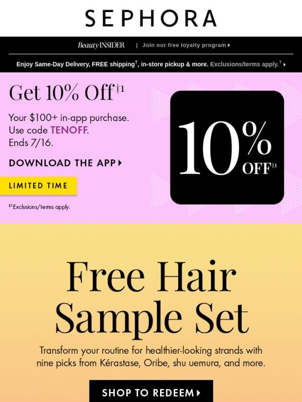 Today only ‼️ 10% off your $100+ purchase.