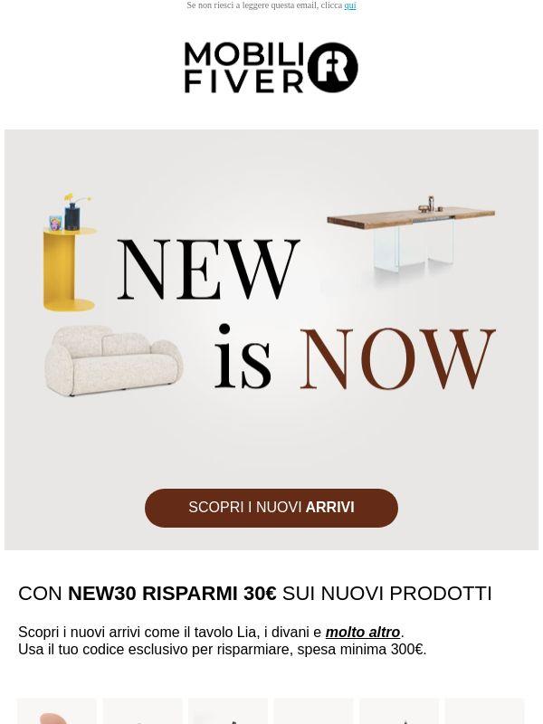 30€ DI SCONTO SUI NUOVI ARRIVI: usa il codice NEW30