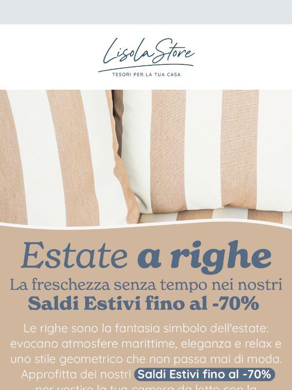⛵ Righe d'estate: il trend intramontabile incontra i Saldi Estivi de LisolaStore con sconti fino al 70%