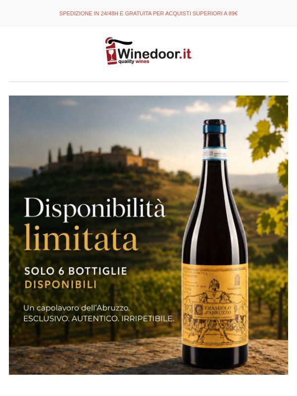 Solo 6 bottiglie di Cerasuolo Valentini 2025