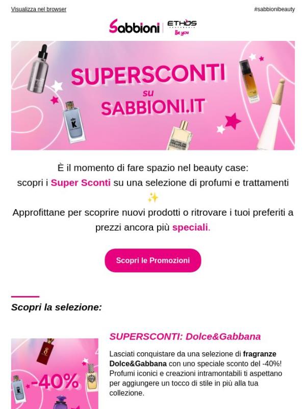 🚀 -40% e -50% su prodotti selezionati