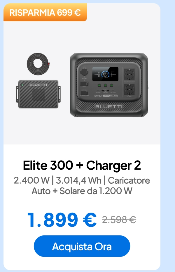 BLUETTI Elite 300 V2+Charger 2